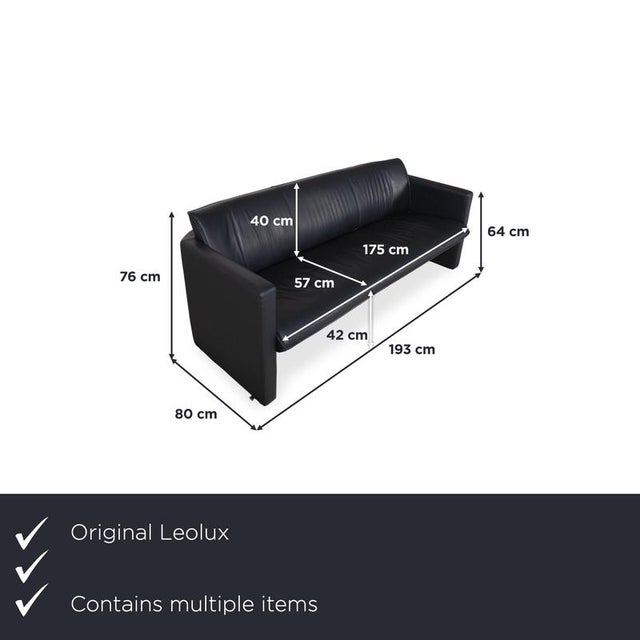 This Leolux sofa set consists of a three-seater and a two-seater. Both are absolute design classics that simply never age....