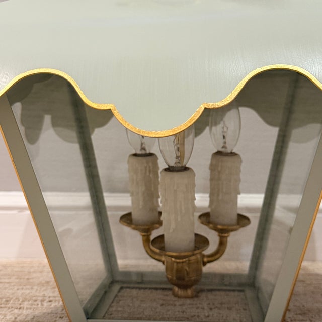 2010s Custom Colleen & Company Tole Tent Lantern For Sale - Image 5 of 8