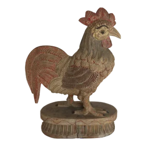 1900 Sri Lankan Wood Rooster