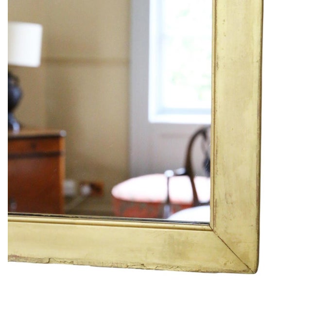 Wood Antique Gilt Overmantle Wall Mirror, 1920 For Sale - Image 7 of 9