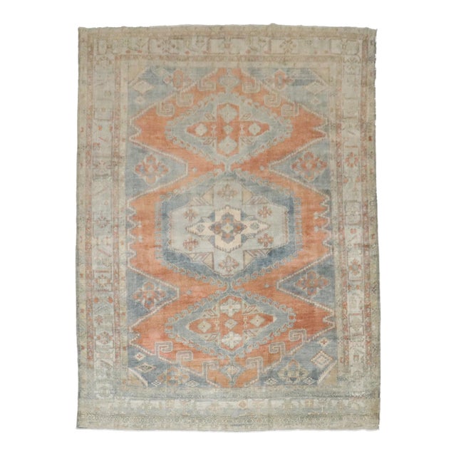 Antique Geometric Persian Veece Room Size Rug For Sale