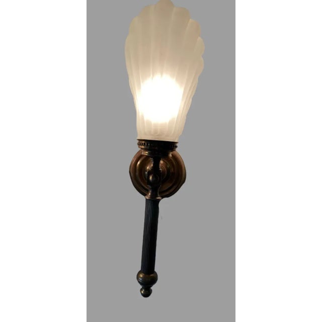 Empire Style Sconces, 1940s, Set of 2 For Sale - Image 4 of 12