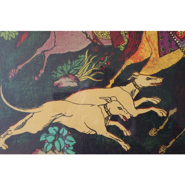 Vintage Diana Bennett “Royal Bird Hunters” Signed Lithograph, 224/300 For Sale - Image 12 of 18