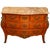 Wood Louis XV Style Bombé Commode in Marquetry with Marble Top, 1890s For Sale - Image 7 of 7