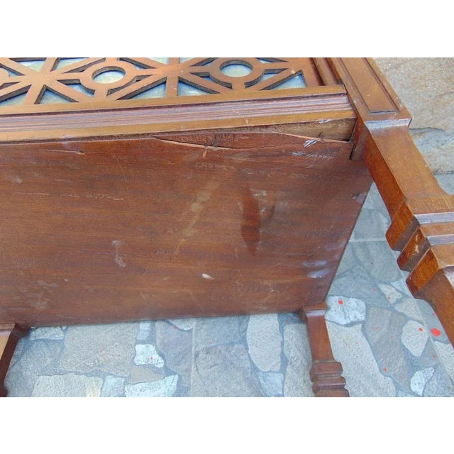 Wood Pre-War Stool with a Storage Compartment For Sale - Image 7 of 10
