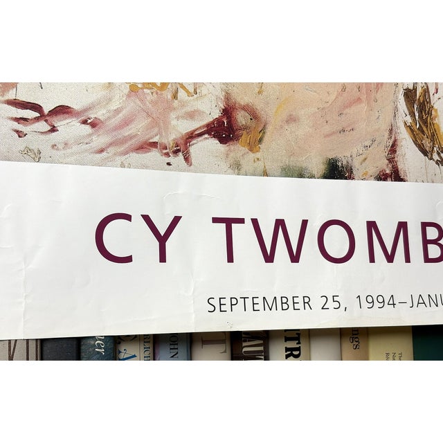 Cy Twombly "Untitled 1961" Large Original 1994 Retrospective the Museum of Modern Art Exhibition Poster For Sale In New York - Image 6 of 13