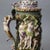 Oversized Antique Majolica Figural Footed Tankard With Classical Scene, Circa 1890 For Sale - Image 4 of 10