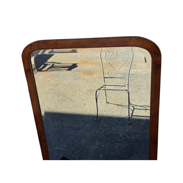 19th Century French Art Deco Fruitwood Stencil Inly Heavy Mirror. For Sale - Image 10 of 18