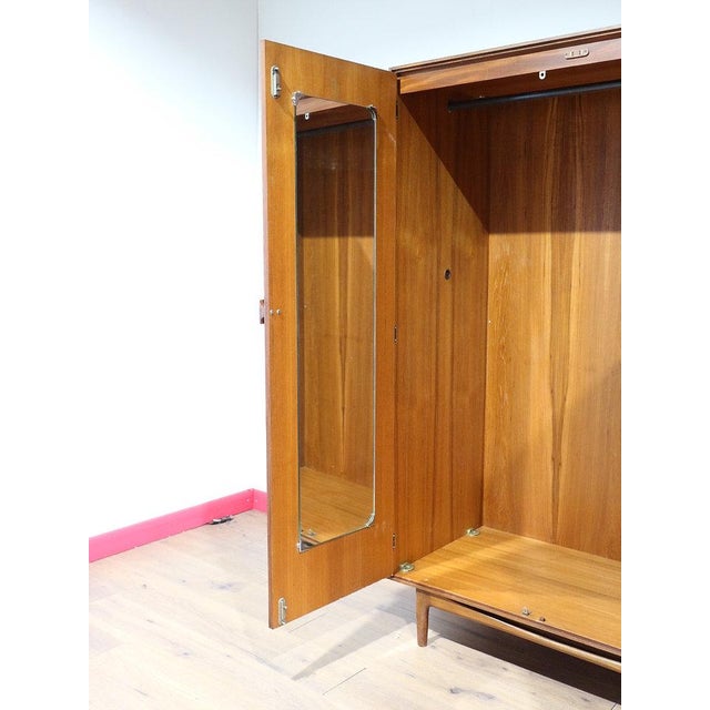 Mid 20th Century Mid Century Modern Vintage Teak Armoire Wardrobe by Kofod Larsen by G Plan For Sale - Image 5 of 15