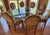 Transparent Custom Round Glass Dining Table With Eight Matching Chairs For Sale - Image 8 of 10