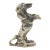 Vintage Italian Handmade Genuine Silver Standing Dog Figurine Solid Miniature For Sale