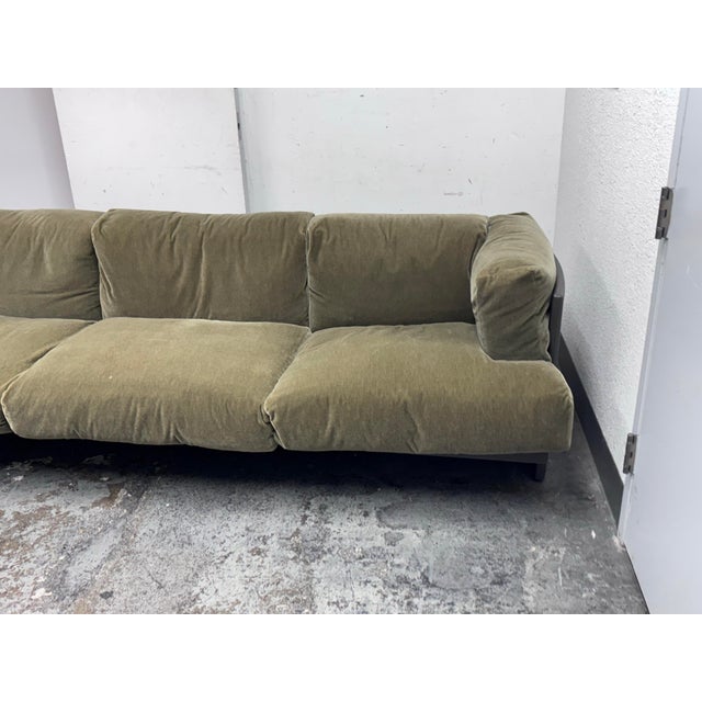 Poltrona Frau Tito Agnoli for Poltrona Frau La Capanelle Sofa For Sale - Image 4 of 12