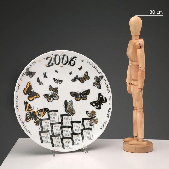 Piero Fornasetti plate, 2006 calendar series. Ed. 72/750. This piece has an attribution mark, I am sure that it is...