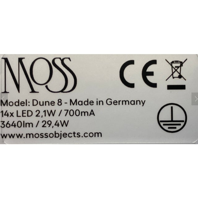 Not Yet Made - Made To Order Dune 8 Cluster Pendant Light with Silver Polished Shades by Daniel Becker For Sale - Image 5 of 6