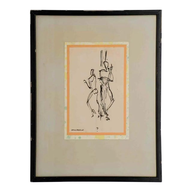 1960s William Littlefield Figurative Drawing For Sale