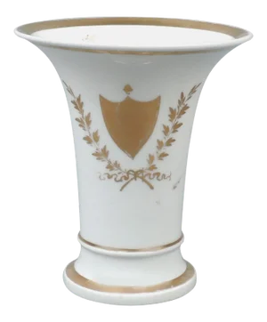 19th Century Tucker and Hemphill American Porcelain Trumpet Vase, 1830s