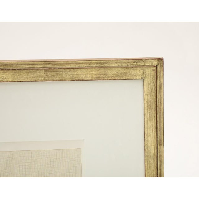 Tony Delap, B. 1927, California. Framed Goauche and Ink on Paper. Signed. For Sale - Image 4 of 7