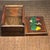 Wood Carved Hardwood Sliding Box With Bone Inlay — Botanical Leaf & Berry Motif For Sale - Image 7 of 9