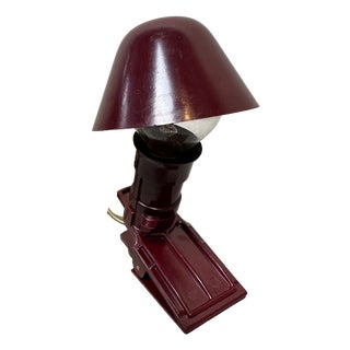 Vintage Bakelite Clamp Lamp, 1920s For Sale