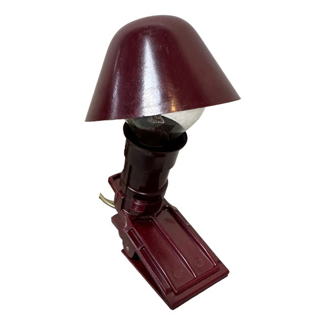 Vintage Bakelite Clamp Lamp, 1920s For Sale