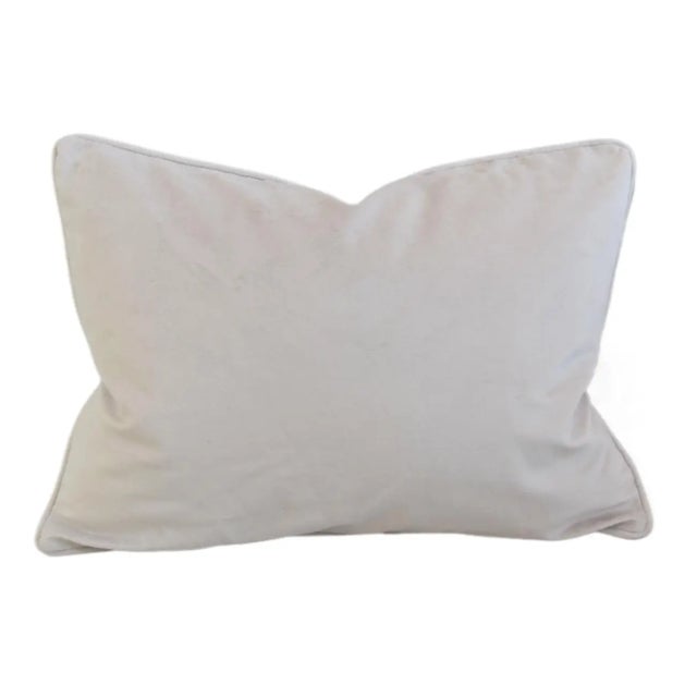 Woodland Toile Deer & Velvet Feather/Down Pillow 25" Square For Sale In Los Angeles - Image 6 of 6