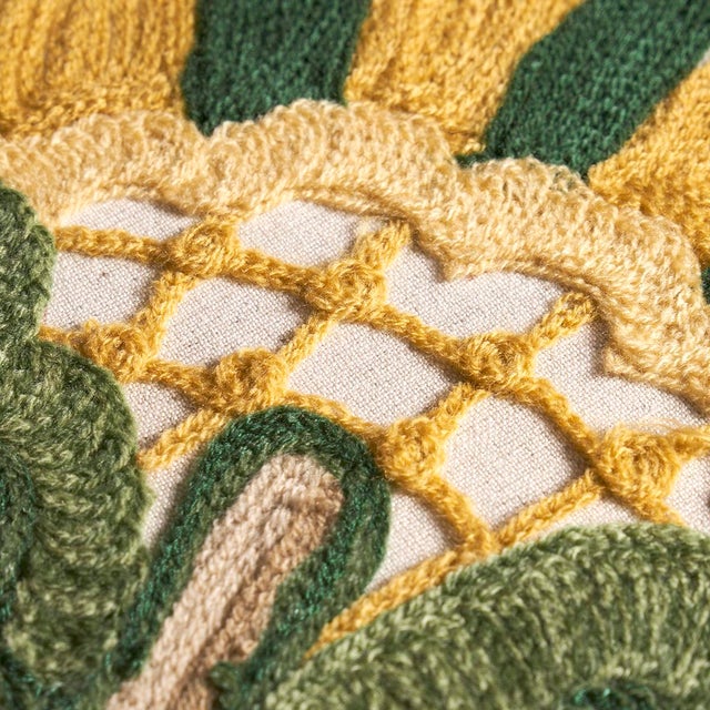 Not Yet Made - Made To Order Sample - Schumacher Mandevilla Embroidery Fabric, Pink & Green For Sale - Image 5 of 6