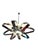 Chrome-Plated Metal Flower Pendant Light, 1970s For Sale - Image 10 of 10