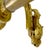 Metal Vintage Brass Towel Bar or Curtain Rod With Ornate Cast Finials & Greek Key Mounting Brackets For Sale - Image 7 of 14