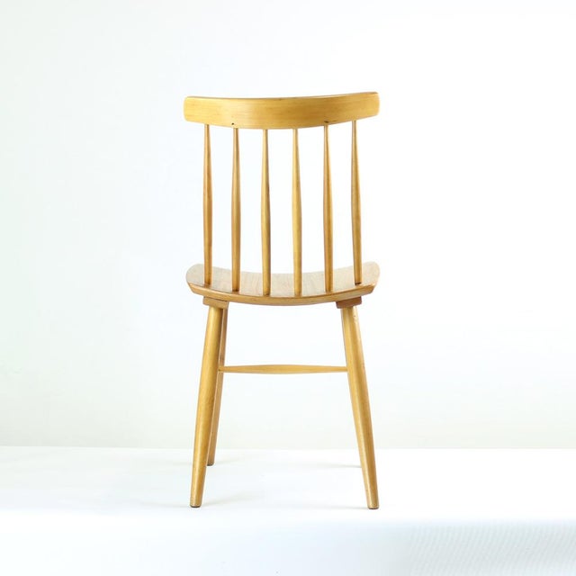 Mid-Century Oak Chair, 1975 For Sale - Image 11 of 16