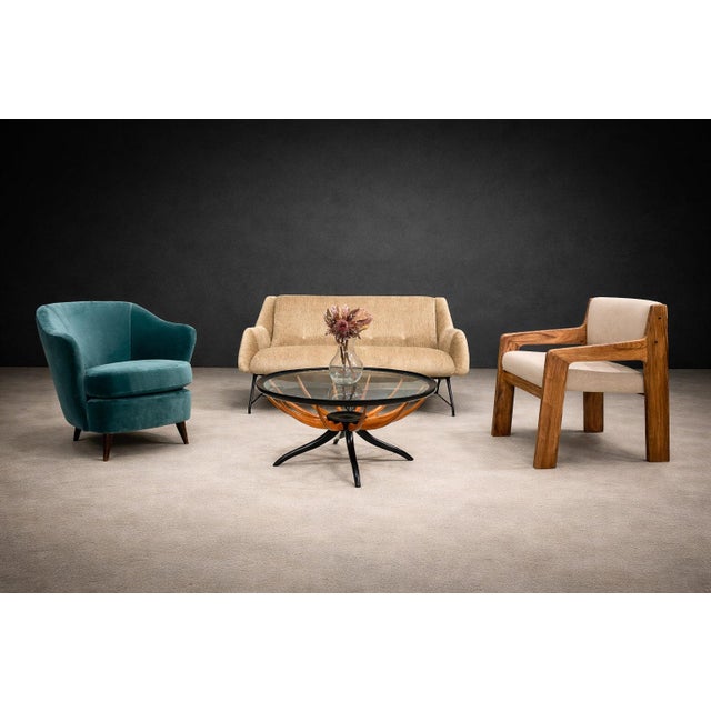 Brazilian Modern Armchair in Caviuna wood & Wool, Jorge Zalszupin, 1960s - 608A For Sale - Image 12 of 16