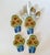 Textile Vintage Needlepoint Sunflower Flatware Bouquet Pocket Holders, Set of 4 For Sale - Image 7 of 8