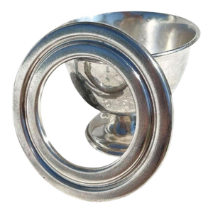 Early 20th Century Silver Soldered Footed Bowl with Top from the Hotel Adolphus Dallas Texas