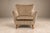 Brazilian Modern Armchair and Ottoman in Hardwood and Taupe Chenille by Carlo Hauner, Brazil, 1950s — Lot 353 For Sale In New York - Image 6 of 18