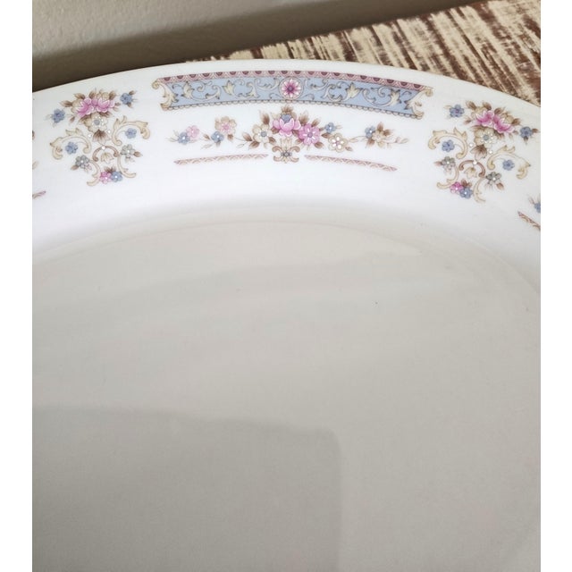 Traditional 1960s Oval Serving Platter Catherine by China Pearl For Sale - Image 3 of 3