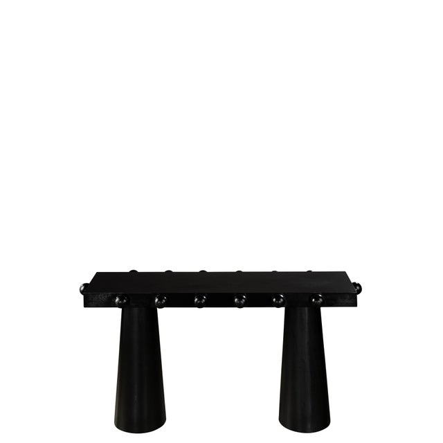 Inject some pizazz into your entryway or hallway with the Dot Modern Console Table in Black. This uniquely designed table...