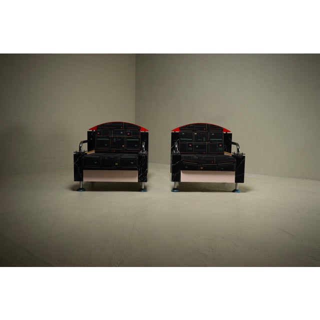 1980s Dutch Lounge Chairs by Wim Hofman, 1980s, Set of 2 For Sale - Image 5 of 16