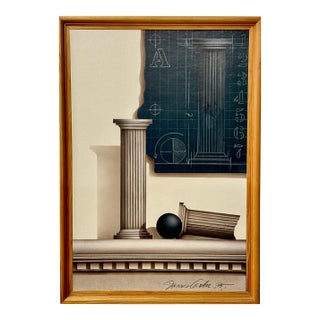 James Carter, "Blue Print” Serenity in Ivory, Taupe & Black For Sale