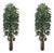 Pair of 10-Foot Faux Raffia Palm Trees For Sale