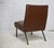 1950s Brown Imitation Leather Lounge Chair, 1950s For Sale - Image 5 of 17