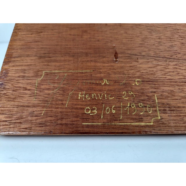 Vintage Handcrafted Half-Model Cat Boat by Daniel Guyomarch, 1990s For Sale - Image 15 of 17