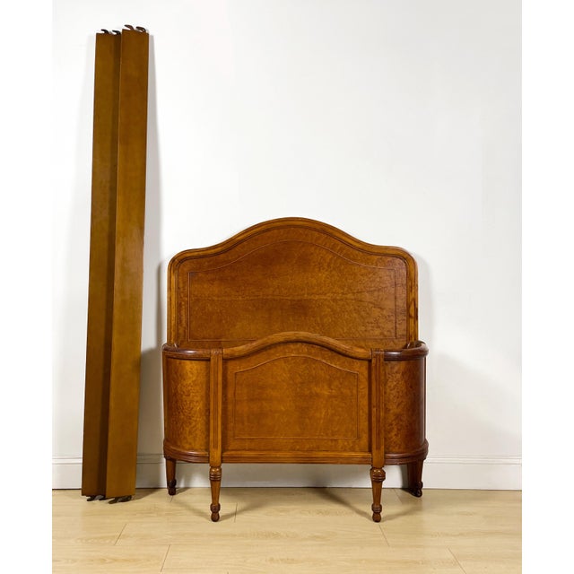Vintage Birdseye Maple French Curved Footboard Twin Bed Chairish