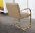 1970s 1970s One Brass Flat-Bar Brno Chairs Attributed to Mies Van Der Rohe For Sale - Image 5 of 11