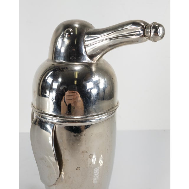 Vintage 1990s Penguin Cocktail Shaker by Restoration Hardware Chairish