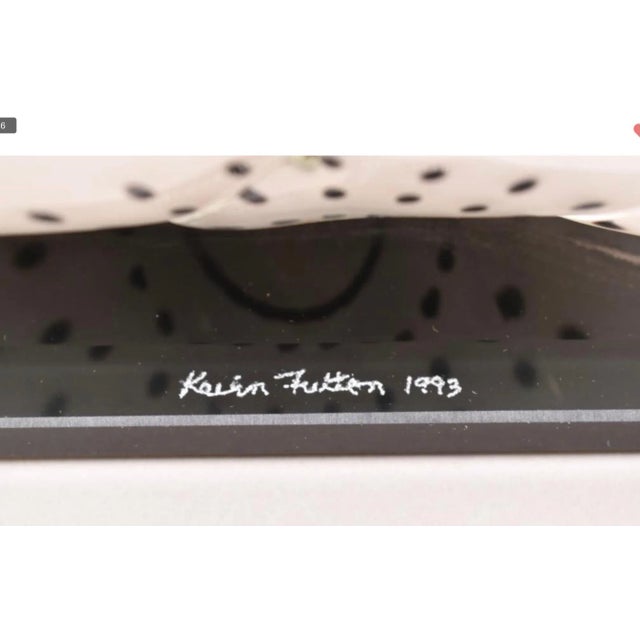 Kevin Fulton 1993 Art Glass Figural Bust For Sale - Image 12 of 13