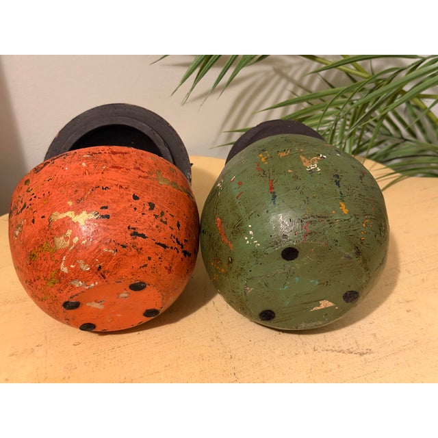 Vintage Large Fruit Shaped Boxes - A Pair For Sale - Image 10 of 10