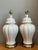 Vintage Crackle Glaze Ceramic Table Lamps - Pair For Sale - Image 9 of 12