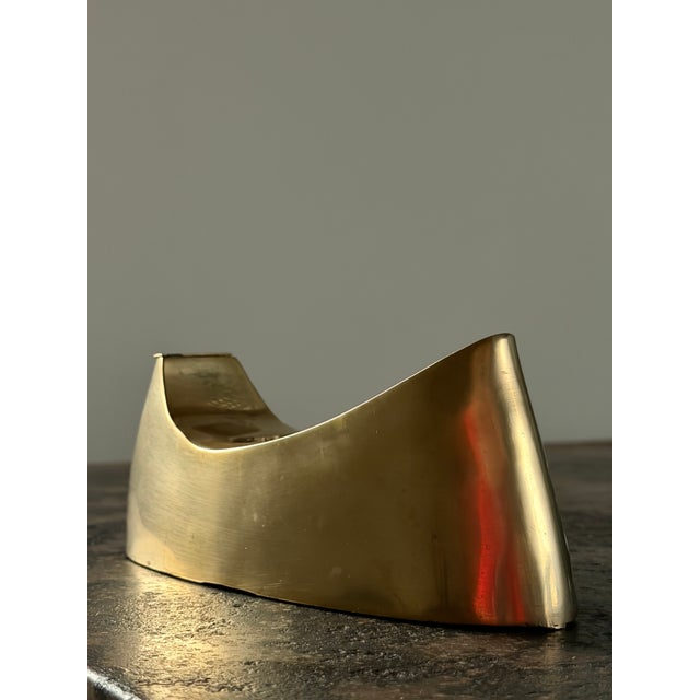 Cast Brass Tape Dispenser + Brass Clothespin Card Holder, Set of 2 For Sale - Image 10 of 17