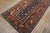 1890s Blue Navy Geometric Antique Caucasian Talish Rug 3'8" X 9'4" Handknotted Wool Carpet For Sale - Image 15 of 17