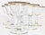 Gold Rimmed Crystal Champagne Coupes- Set of Six For Sale - Image 9 of 13