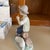 1980s Nao by Lladro Porcelain Figurine Pastorcillo Flautista 1051 Vintage Spain 1987 For Sale - Image 5 of 8